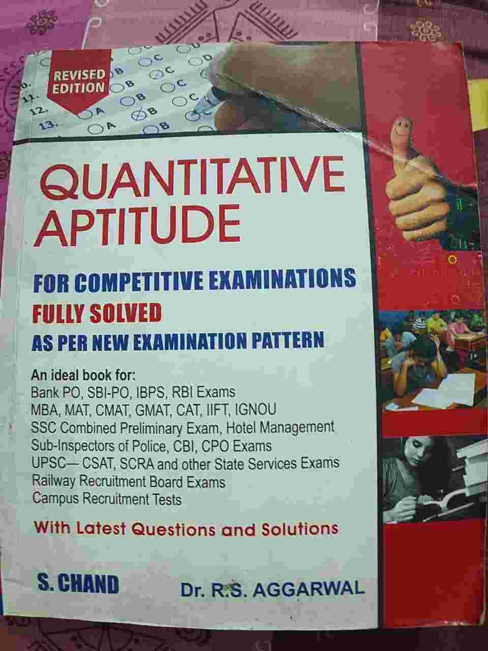 QUANTATIVE APTITUDE BY RS AGARWAL